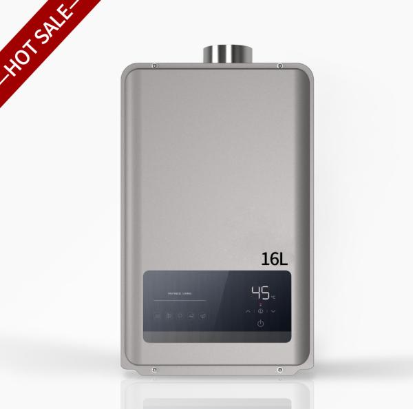 12L-16L Tankless Gas Water Heater Stainless Steel Heat Exchanger Anti-Corrosion for Home Bathroom
