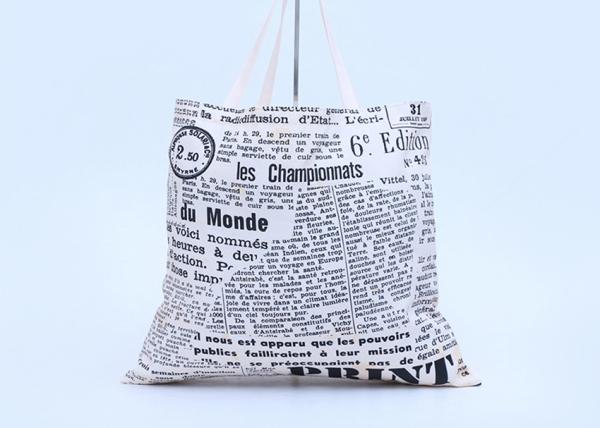 Heat Transfer Lady Canvas ECO Shopping Bags GirlsTote Cartoon Pattern Shoulder Alphabet Handbag