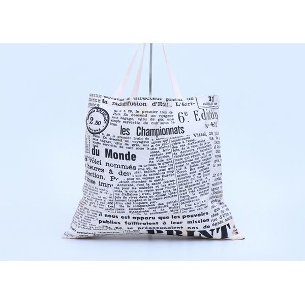 Heat Transfer Lady Canvas ECO Shopping Bags GirlsTote Cartoon Pattern Shoulder Alphabet Handbag