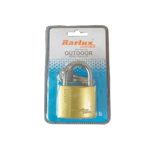 20mm Durable High Quality Brass Cylinder Spray-paint Arc Type Iron Padlock with 3 Keys ISO9001 Certified