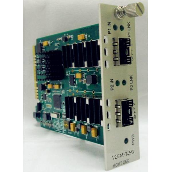 125M - 2.5G OEO Converter in 10G media Converter series / Support 2U Rack Management