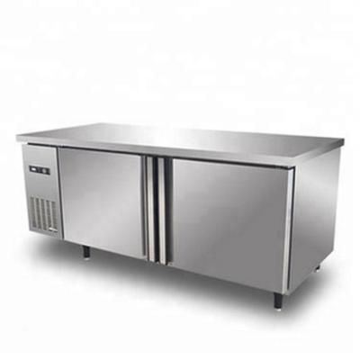 420L Stainless Steel Commercial Kitchen Refrigerator / Undercounter Refrigerator Manual Defrost Type With Double Doors