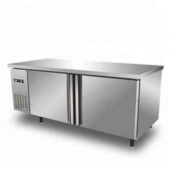 420L Stainless Steel Commercial Kitchen Refrigerator / Undercounter Refrigerator Manual Defrost Type With Double Doors