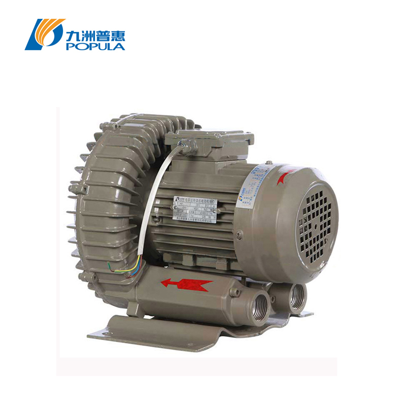 Oil Free Gas Vortex Blower Fan 30kPa Vacuum aluminum High Pressure Ring Blower