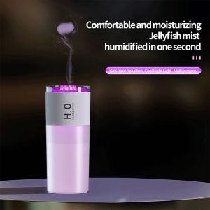Super Quiet Jellyfish Cool USB Portable Air Humidifier For Desktop Office And Travel Use