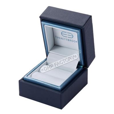 Custom Luxury Jewelry Box PU Leather With Elegant Design For Rings