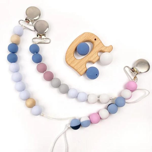 Силикон младенца прорезывания зубов сензорный забавляется портативное безвкусное прочное