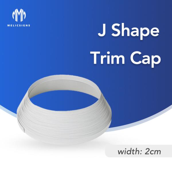 J type White Plastic Trim Cap Matching Aluminum Channel Letter Bending Machine Signs