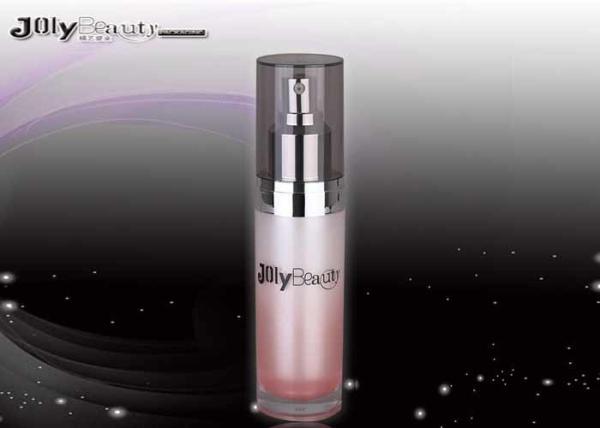 Cylindrical Shell Empty Lotion Bottles Will Render The Pink Capacity 50ml