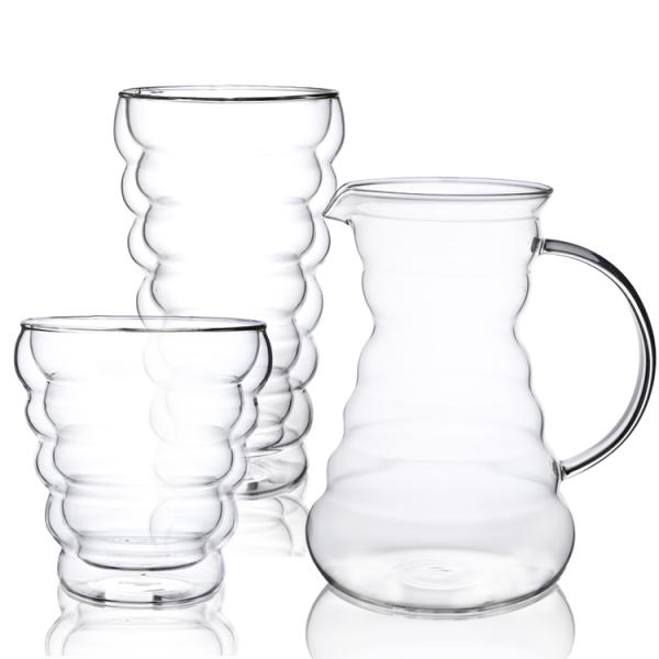 Double Wall Borosilicate Coffee Glass Mug Transparent Clear Eco Friendly