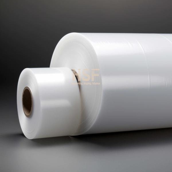 Une couche de film de dégagement MOPP blanc opaque de 80 μm, destinée à l'emballage alimentaire, à la stratification, aux étiquettes de rubans, aux applications industrielles,