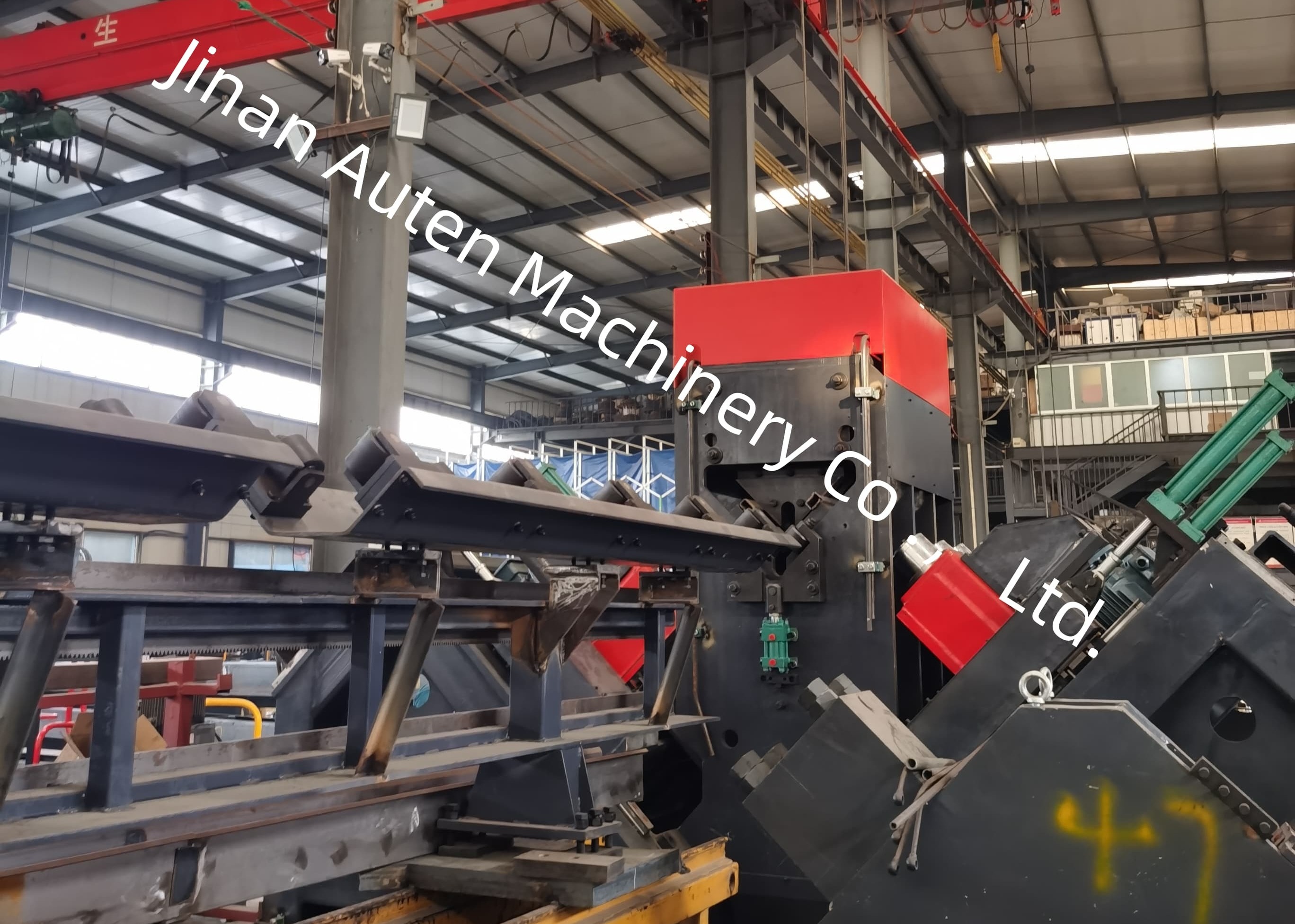 High-Precision CNC Angle Drilling Marking Machine Line With Air Cooling And Servo Control
