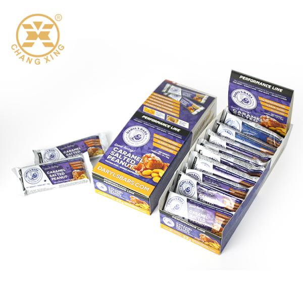 Custom Design Chocolate Bar Box with 250-350gsm Coated Paper for Eco-Friendly Display Packaging