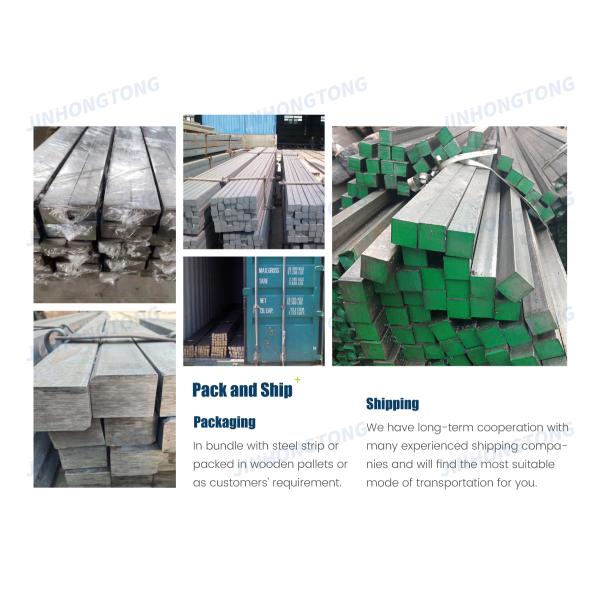 Square Twisted Bars Made in AISI 1020 Steel Square Bar with Color Coated Surface in Square Section
