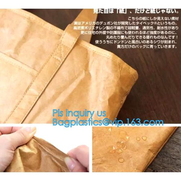 TYvek paper bag,water resistant paper bag, custom Tyvek tote shopping bag, promotional bag tyvek tote bag foldable tote