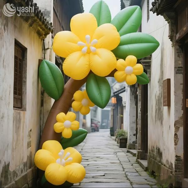 Customizable Inflatable Balloon Flowers for Outdoor Celebration Decoration