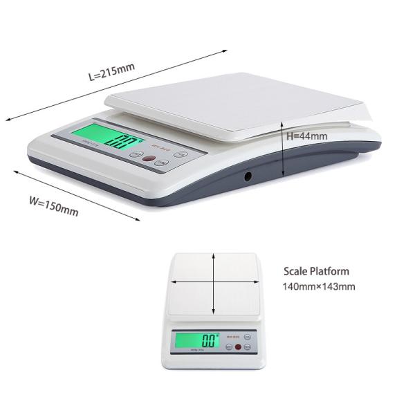 10kg*1g Capacity WeiHeng WH-B20 Stainless Steel Kitchen Weight Scale with CE ROHS FCC Certification and Precise Weighing