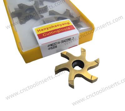 Non-standard grooving insert ,HYMG3214-35422R0.2 ， Suitable for machining heat - resistant alloys，Customizable insert