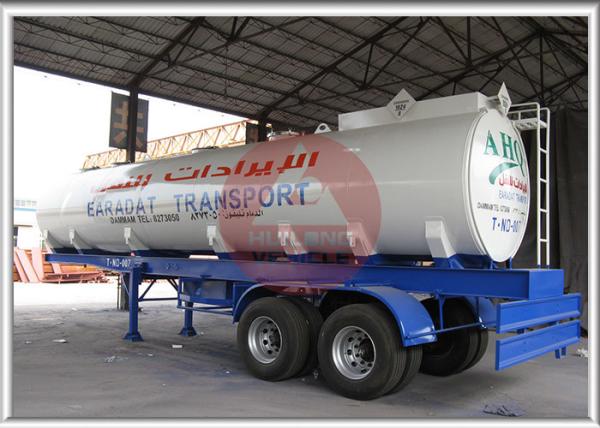 Stainless Steel Milk Tank Trailer , Water Tanker Truck Trailer 40000l Multifunctional