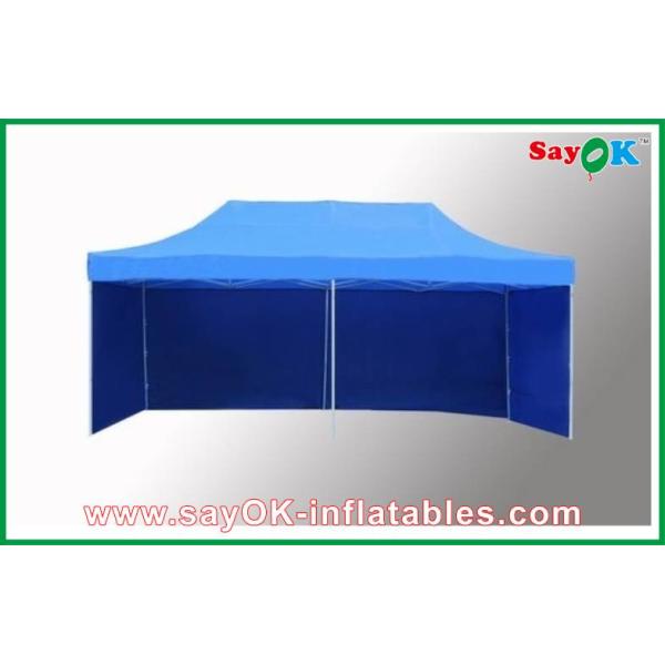 L6m x W3m Gazebo Folding Tent Canopy Sun-resistant With 3 Sidewalls Iron Frames