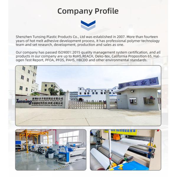 El doble echó a un lado Pes caliente del Pvc del uno mismo de las hojas del pegamento del derretimiento que laminaba para la tela de materia textil