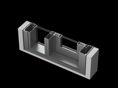 Customized Aluminum Frame Sliding Windows Stable Operation Low Maintenance
