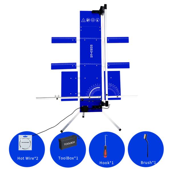 Голубой автомат для резки нагреваемого провода 110V-240V с крыльями