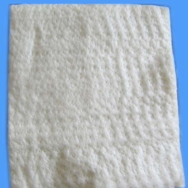 White color 5mm thickness fiberglass needle mat used for insulation