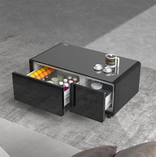 Refrigerator Function Smart Coffee Table for Living Room Wireless Charging Furniture