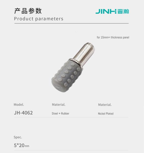 Industrial Rubber-Coated Steel Shelf Pegs For Ready-to-Assemble Furniture, Premium Hardware