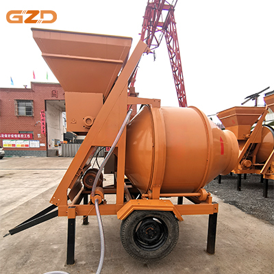 Portable Automatic Mobile Self-Loading Concrete Mixer
