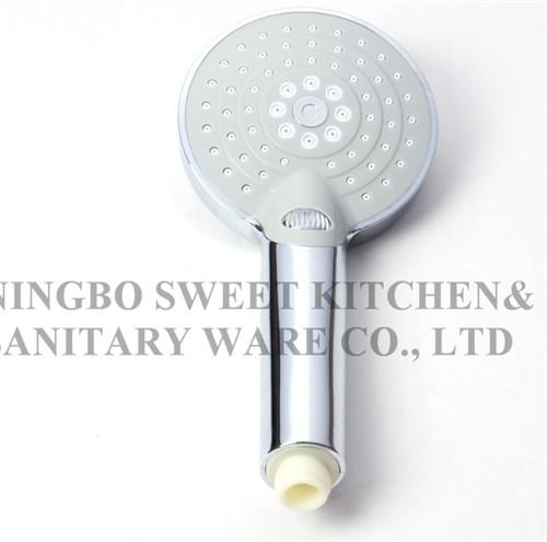 Classic model ABS material swtich-on chrome plating shower head hand shower rain shower sanitary ware accessories