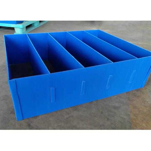 Cuadro de divisores de plástico ligeros divisores de plástico corrugados anti-presión azul