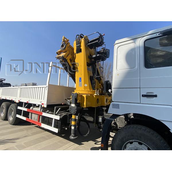 Flatbed Dropside Cargo Truck Mounted Crane Shacman F3000 6x4