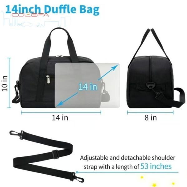Custom Oxford Fabric Made New Mini Gym Fitness Bag 14-Inch Sports Easy-Carry-On Mini Luggage Bag Travel Storage Bags Wholesale