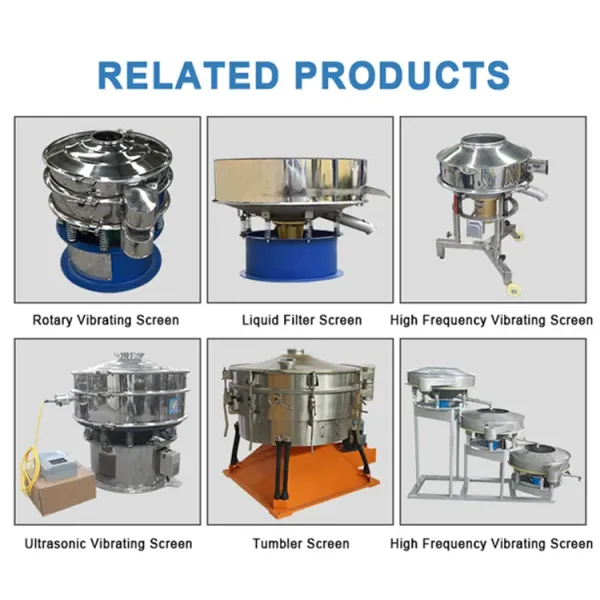 High Capacity Circular Vibrating Screen Filter For Liquid Sieve