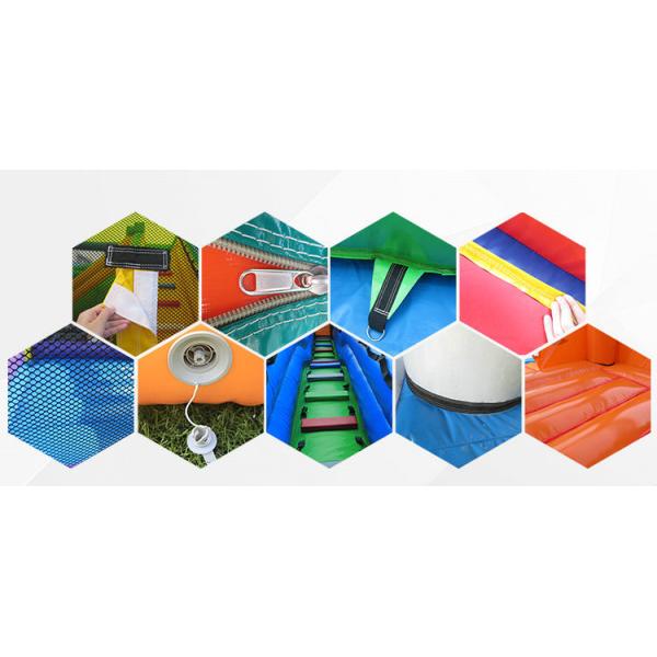 Outdoor Games Colorful Inflatable Bounce House 0.55mm PVC Material Waterproof