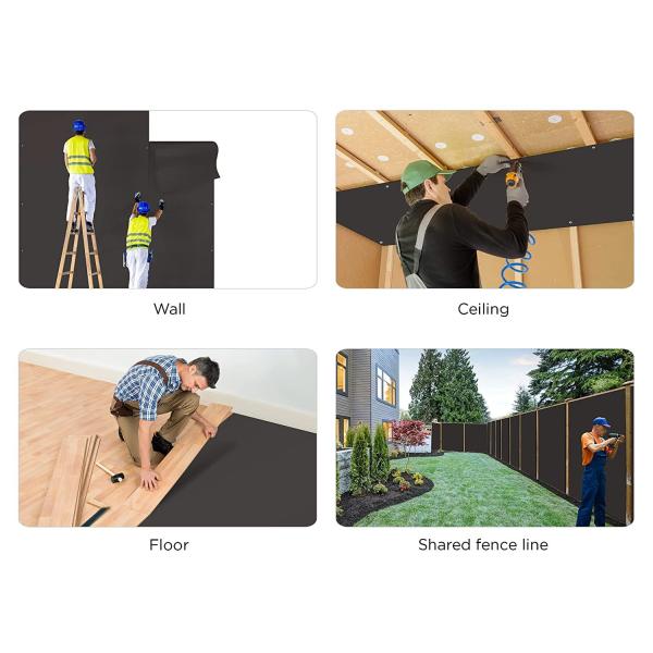 5 мм толщины загруженный виниловый звуковой барьер высокая плотность для спортивных заведений