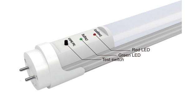 Emergency Led Tube Light With 12W G13 AC 100-240V For universities, shopping centers