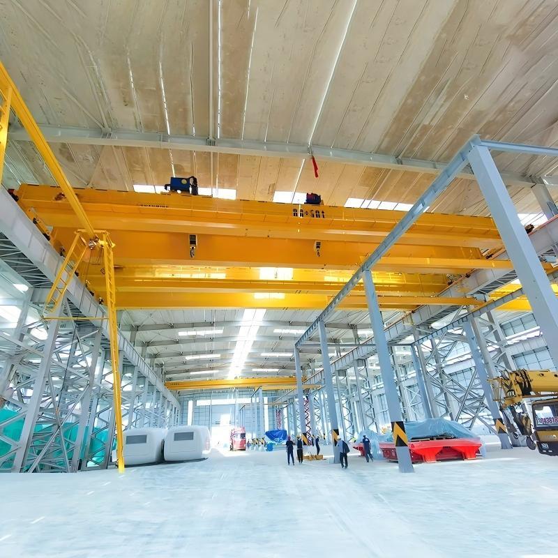 Zehua Double Beam Bridge Crane 50 Ton European Model Type Double Girder Overhead Crane