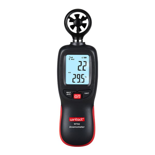 WT82/WT82B Digital Anemometer with Bluetooth LCD Backlight Display 0-30m/s Range