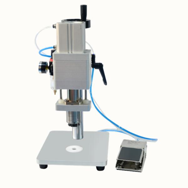 20-30 Bot / Min Perfume Manufacturing Equipment Semi Auto Vial Aluminum Ampoule Crimping Machinery