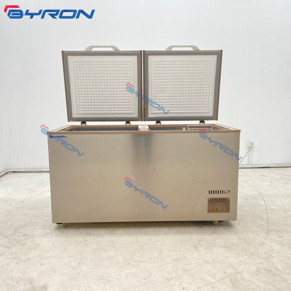 Stainless Steel Ice Cream Chest Freezer Supermarket Ice Cream Deep Freezer