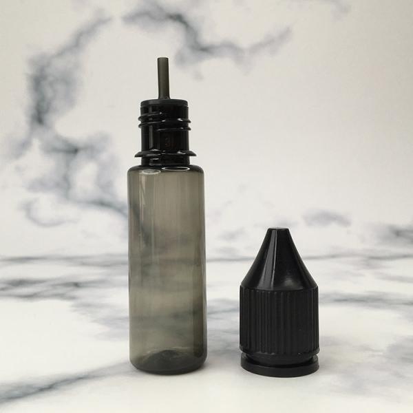 Bouteilles de liquide électronique transparentes à l'épreuve des enfants avec logo personnalisé