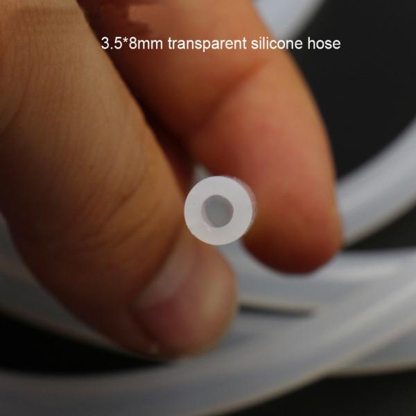 Odorless Transparent Silicone Hose Pipe 2x4mm 3x5mm 5x7mm Expandable