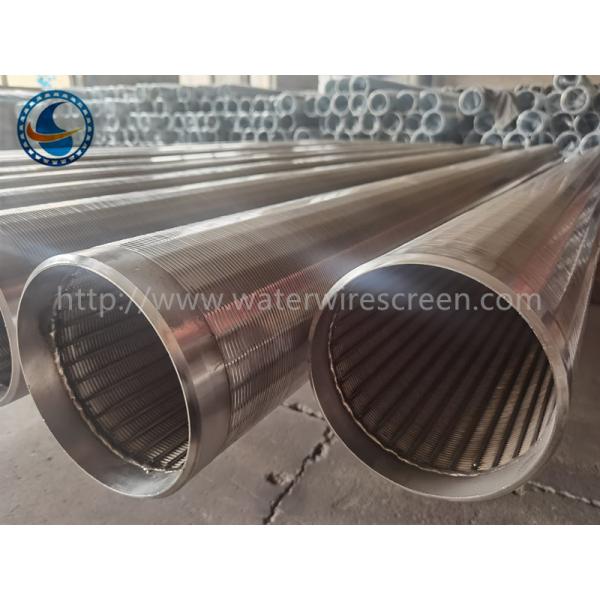 Stainless Steel Od168mm Wedge Wire Screen Pipe With 1.0mm Slot