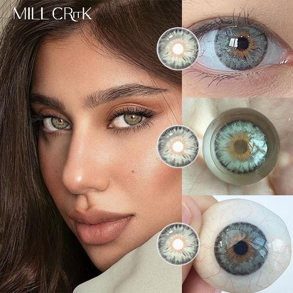 Lentes de contacto cosméticos anuales 8.5mm Curva de base 38% contenido de agua para maquillaje