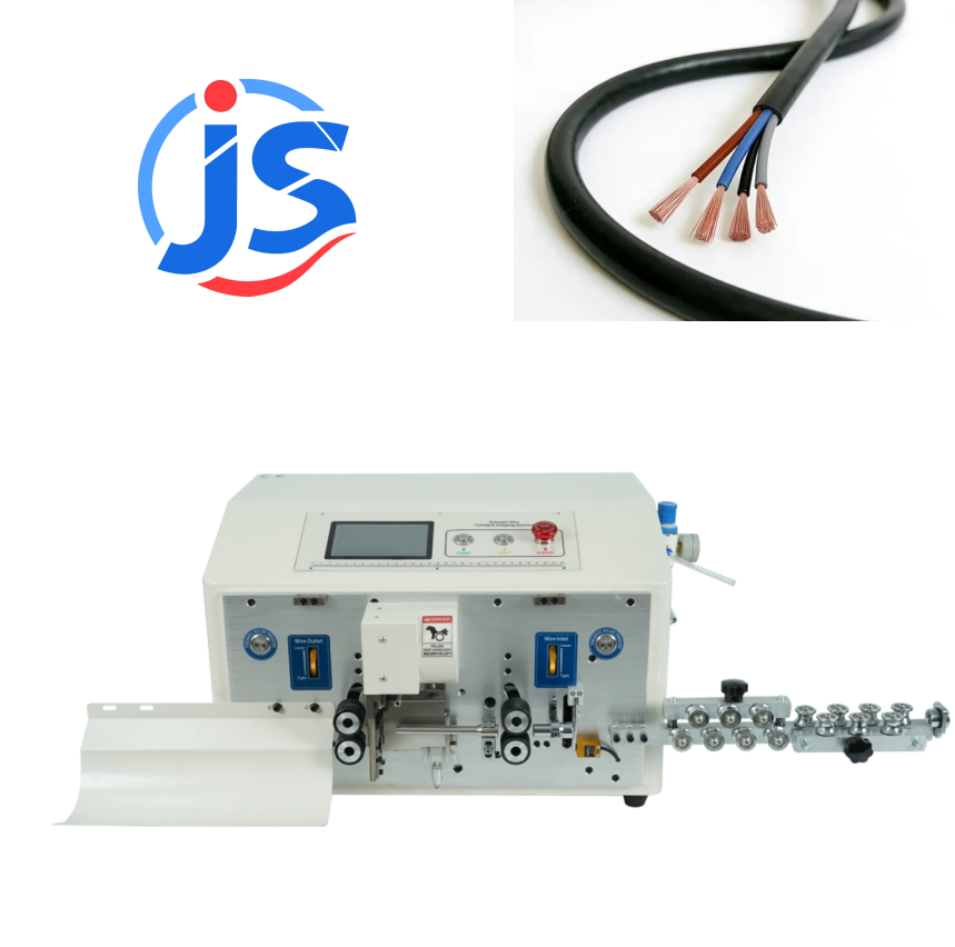 High Speed Steel Blade Robot Wire Harness Cable Cutting Machine with 5 Inch PLC Screen and 1000-1200pcs/hour Output