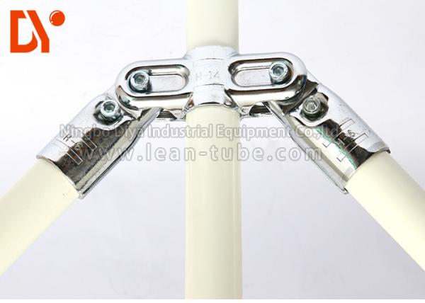 Espessura do material 2.0mm do metal do conector do tubo da carne sem gordura da cremalheira de tubulação para o trole