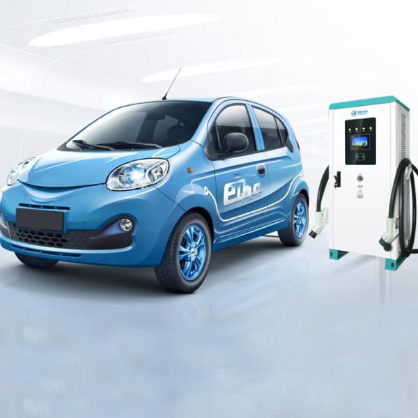 Natural Cooling 60kw EV Charger , Outdoor Car Charging Point CCS1 CCS2